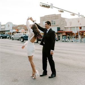 NBD Bao Dress in Ivory from Revolve! Size S